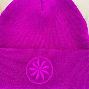 Athleta Purple Knit Beanie